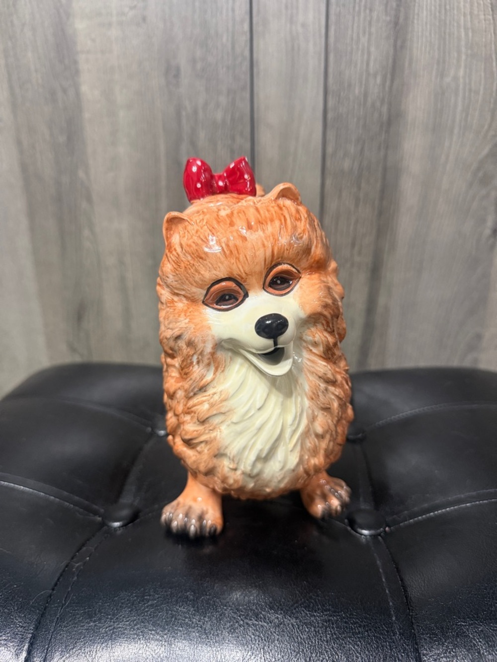 Blue Sky Clayworks Whitney Pomeranian Spitz Dog Ceramic Teapot Heather Goldminc